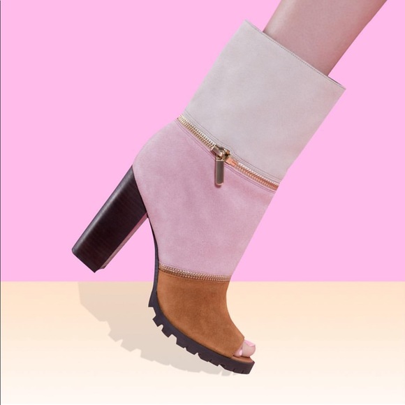 Charcoal Hues Multi Way Mid Calf Ankle Boots - Picture 2 of 5